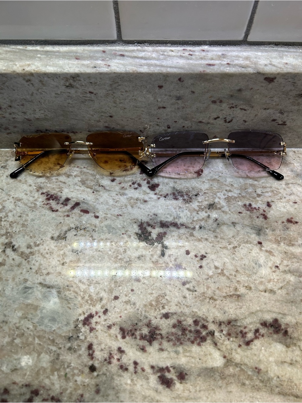 🕶️ Rimless Y2K Glasses ✨ 2 pairs